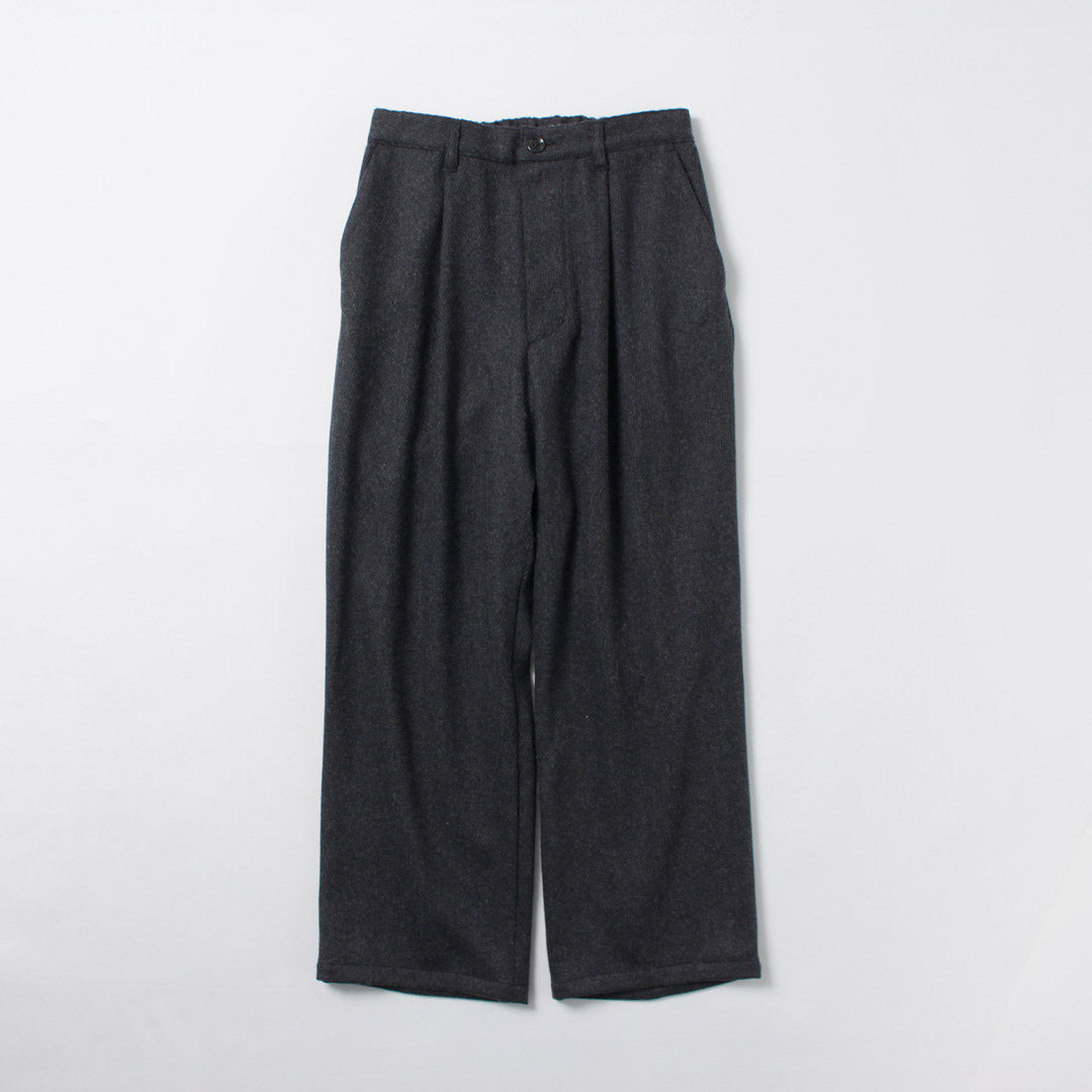 ★RE MADE IN TOKYO JAPAN / 羊毛羊绒 Calzé 阔腿裤