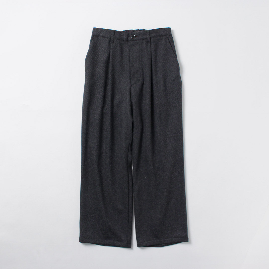 ★RE MADE IN TOKYO JAPAN / 羊毛羊绒 Calzé 阔腿裤