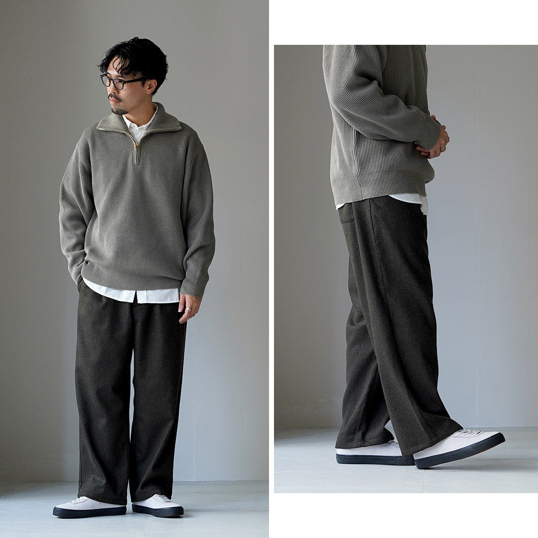 ★RE MADE IN TOKYO JAPAN / 羊毛羊绒 Calzé 阔腿裤