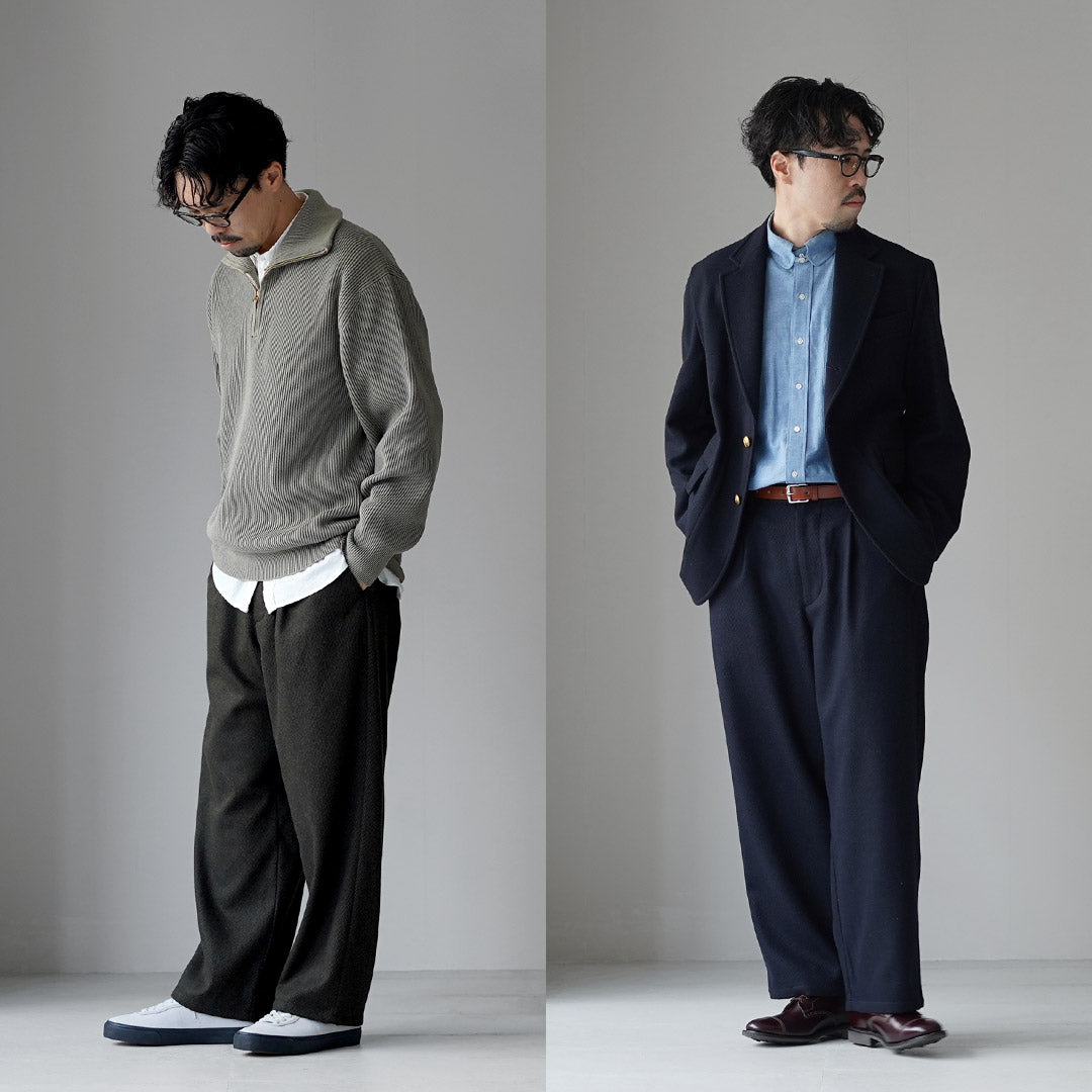 ★RE MADE IN TOKYO JAPAN / 羊毛羊绒 Calzé 阔腿裤