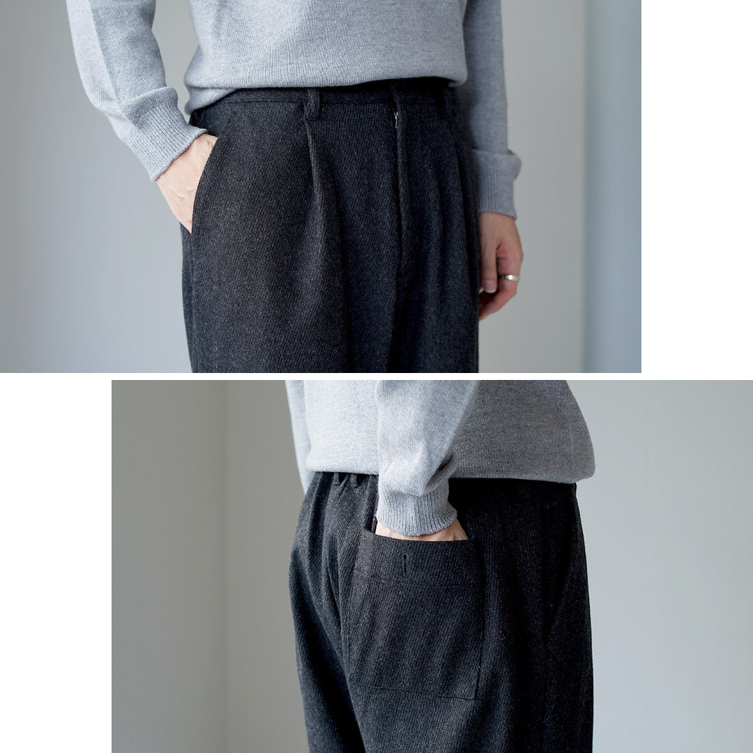 ★RE MADE IN TOKYO JAPAN / 羊毛羊绒 Calzé 阔腿裤