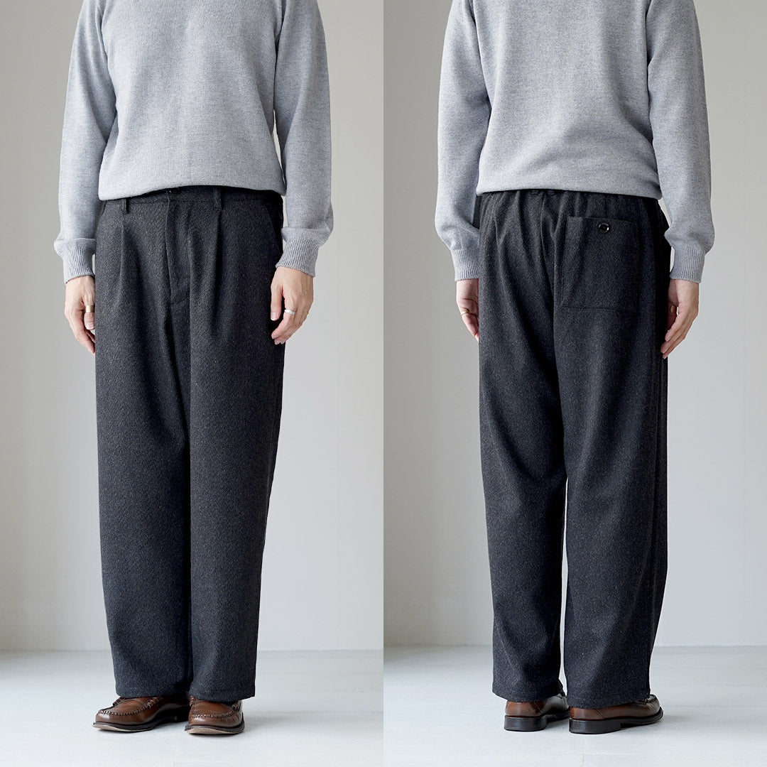 ★RE MADE IN TOKYO JAPAN / 羊毛羊绒 Calzé 阔腿裤