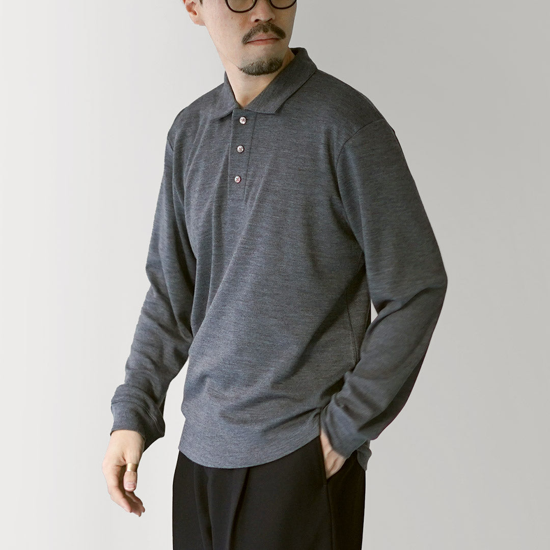 RE MADE IN TOKYO JAPAN / Dress Wool Knit Pullover Polo Shirt