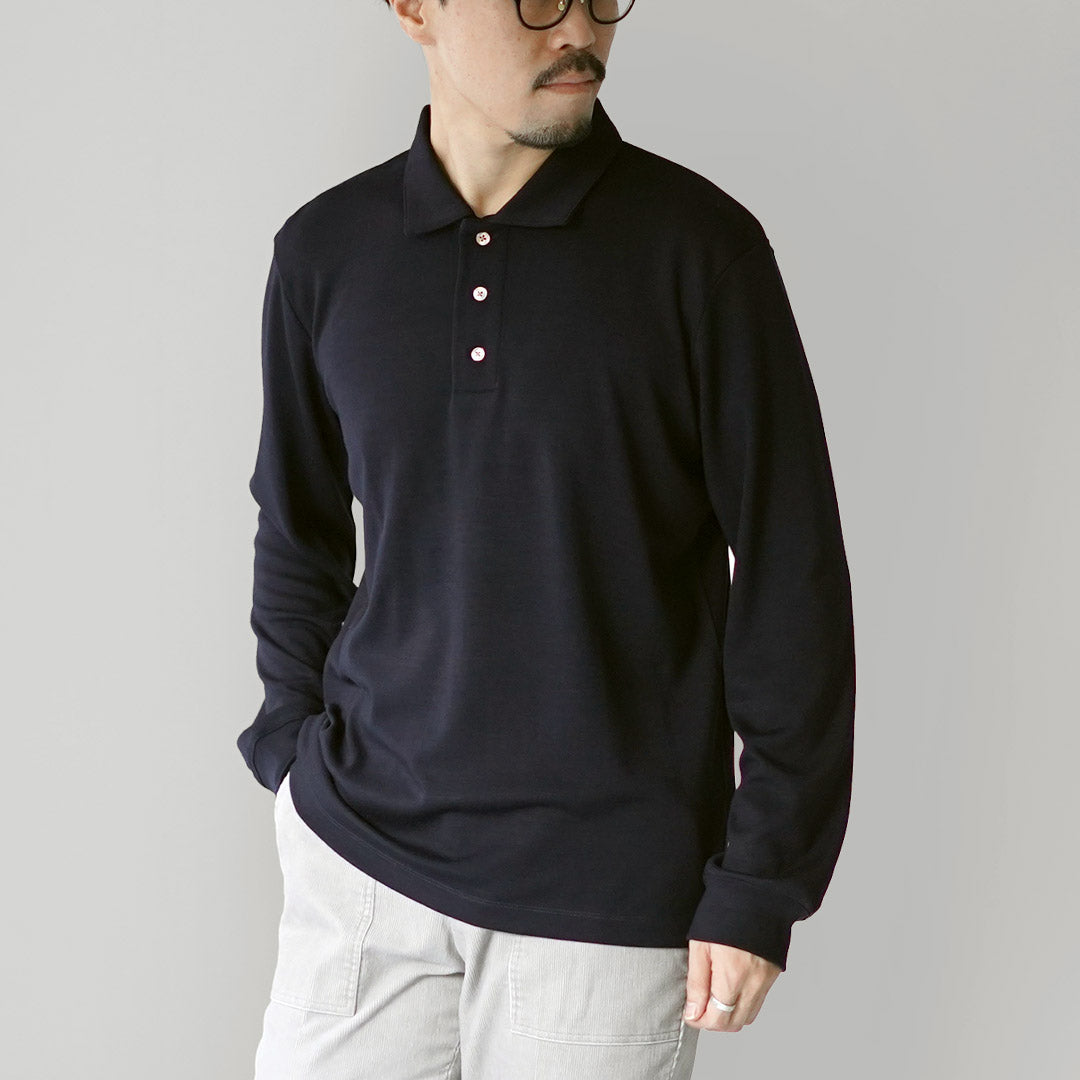 RE MADE IN TOKYO JAPAN / Dress Wool Knit Pullover Polo Shirt