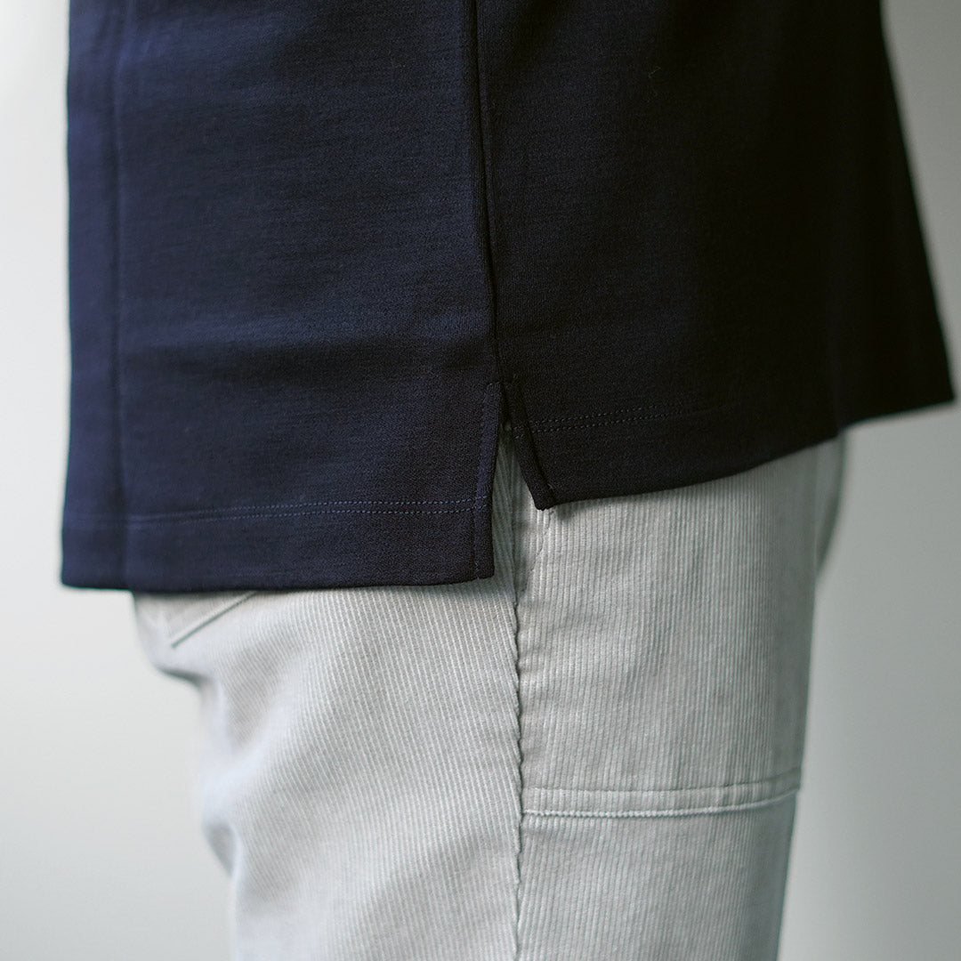 RE MADE IN TOKYO JAPAN / Dress Wool Knit Pullover Polo Shirt