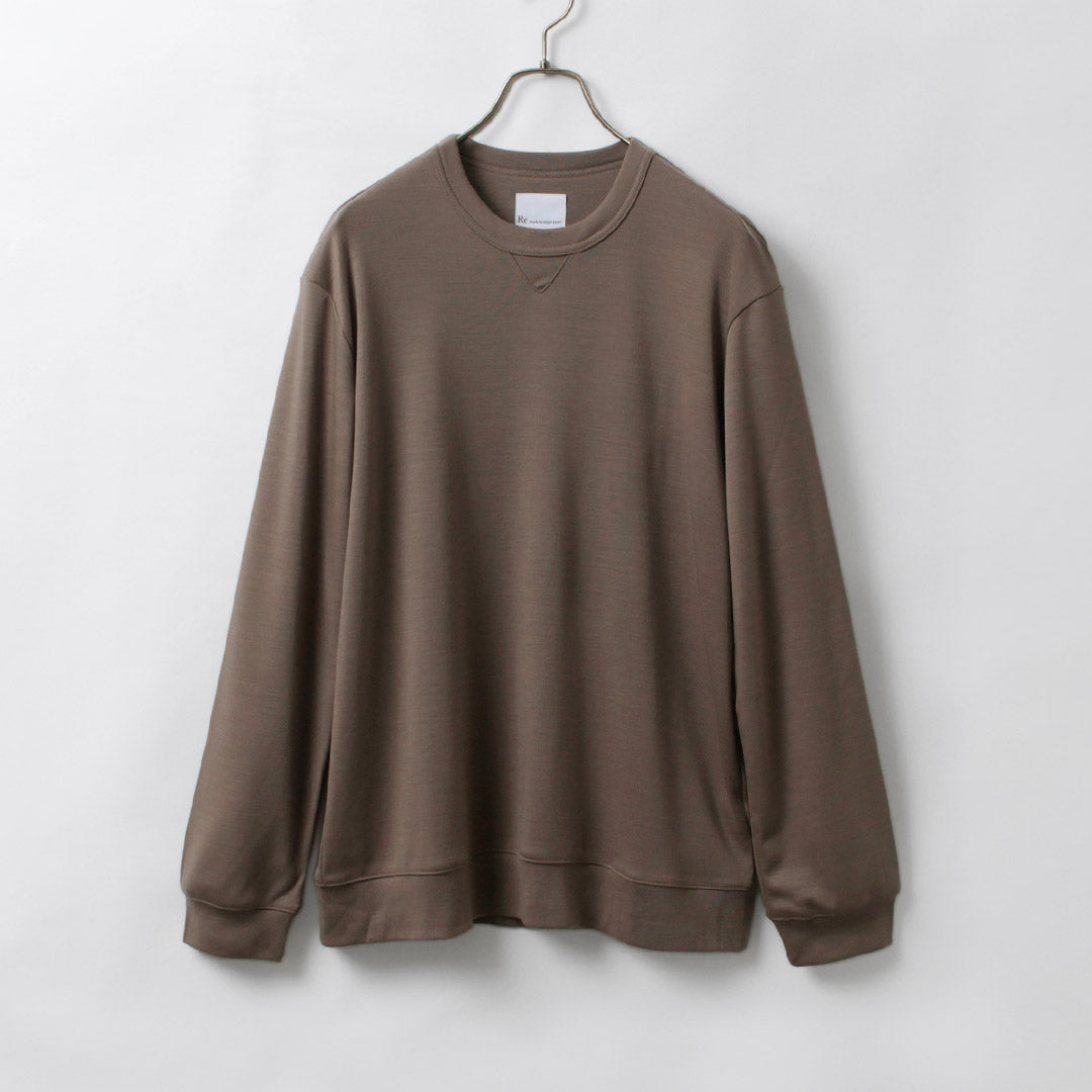 ★RE MADE IN TOKYO JAPAN / 羊毛针织圆领休闲连衣裙