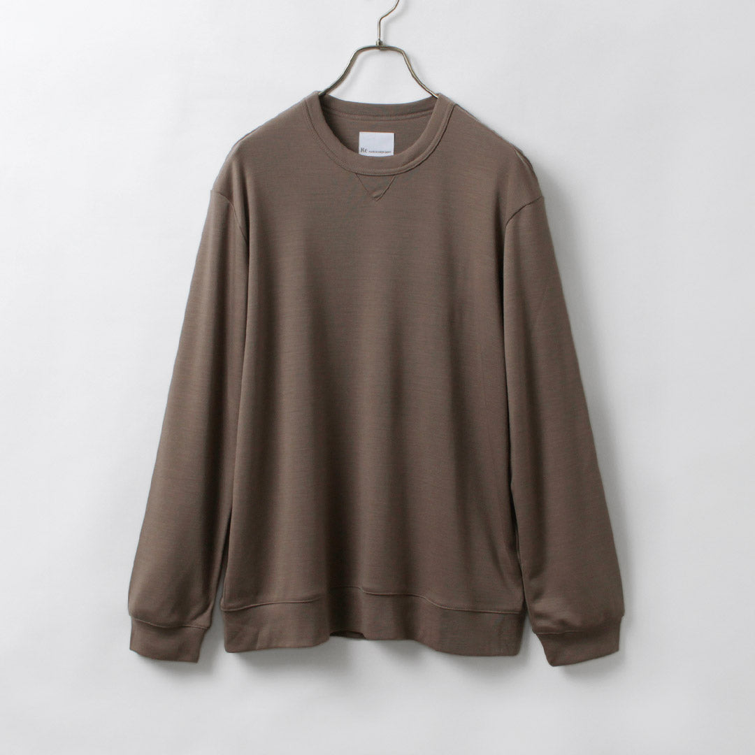 ★RE MADE IN TOKYO JAPAN / 羊毛针织圆领休闲连衣裙