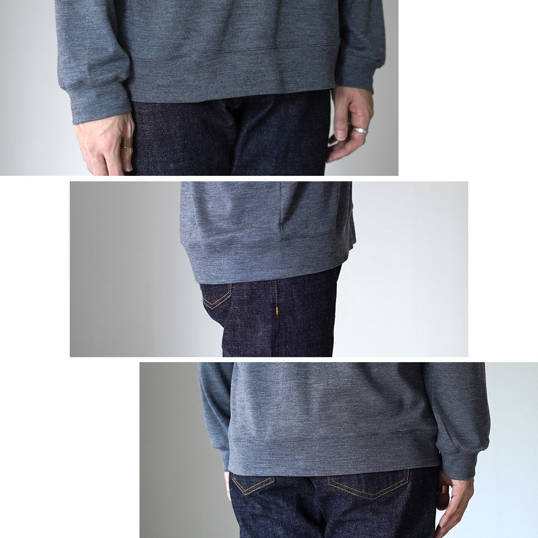 ★RE MADE IN TOKYO JAPAN / 羊毛针织圆领休闲连衣裙