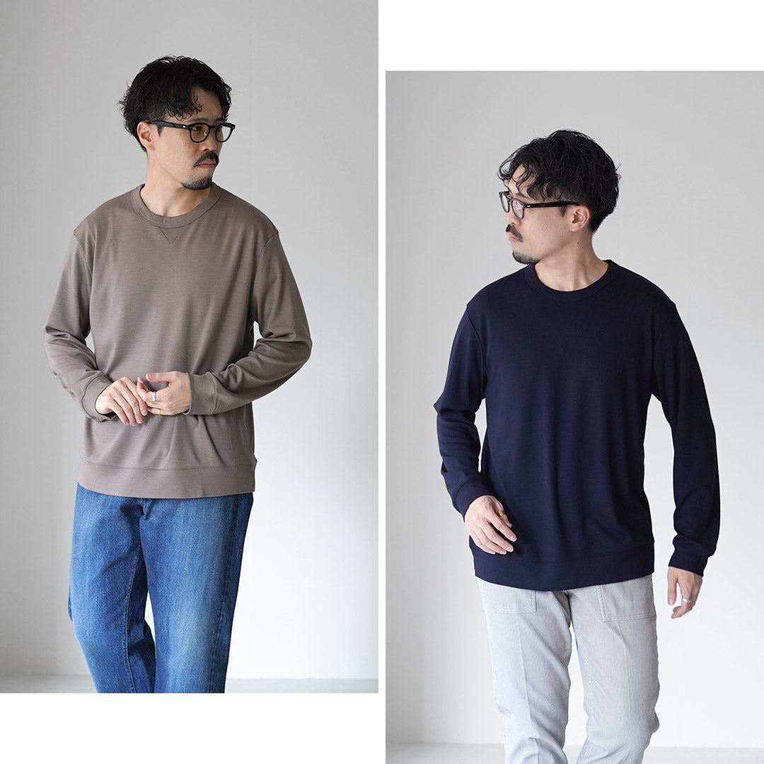 ★RE MADE IN TOKYO JAPAN / 羊毛针织圆领休闲连衣裙