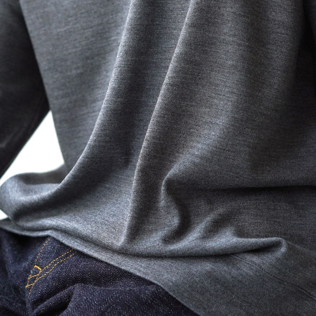 ★RE MADE IN TOKYO JAPAN / 羊毛针织圆领休闲连衣裙