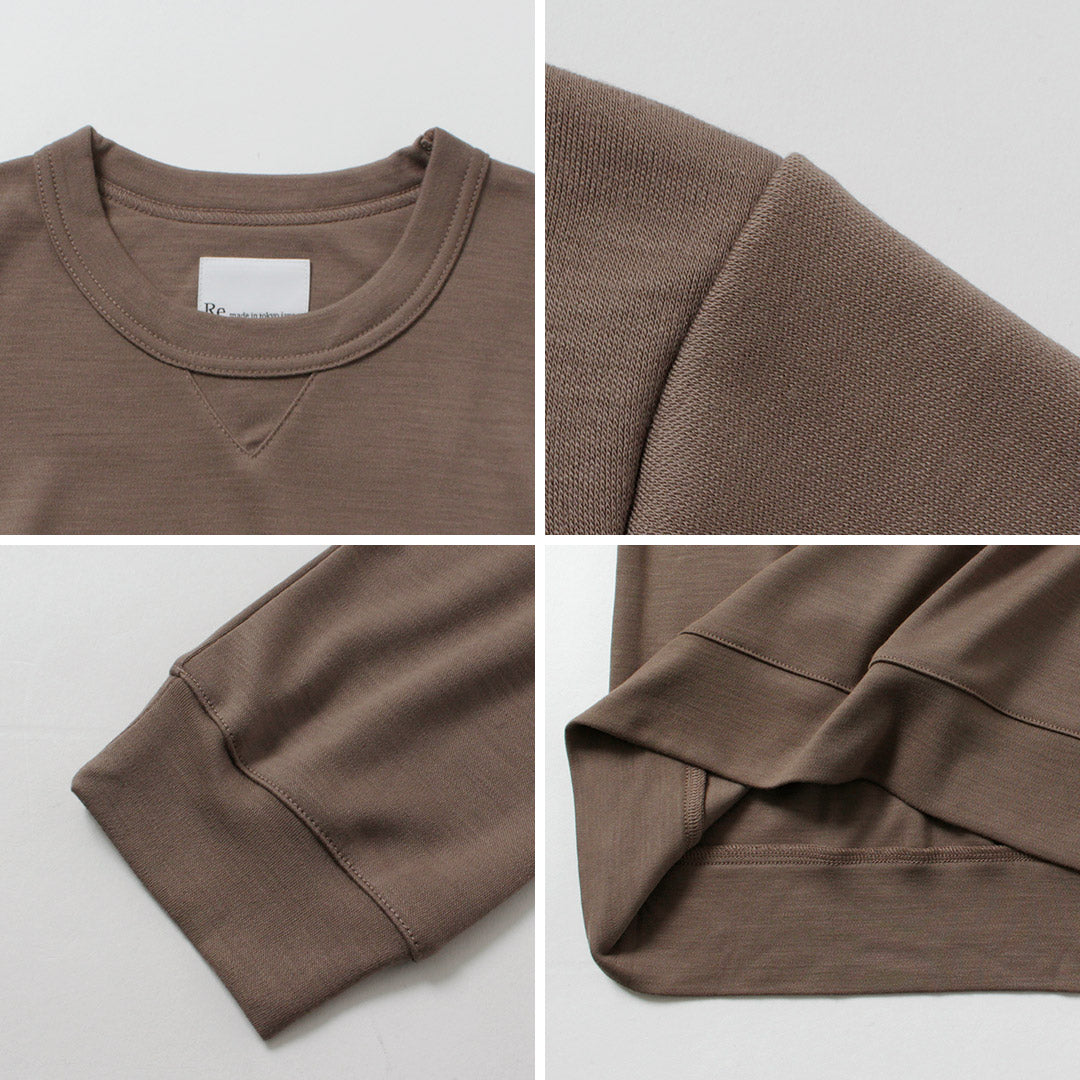 ★RE MADE IN TOKYO JAPAN / 羊毛针织圆领休闲连衣裙