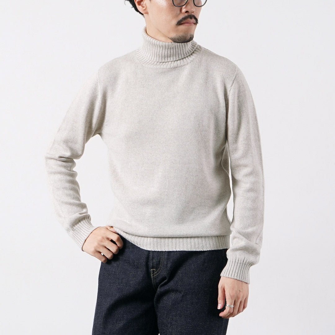RINASCENTE / 7G Seamless Turtleneck Knit Italian Cashmere Wool
