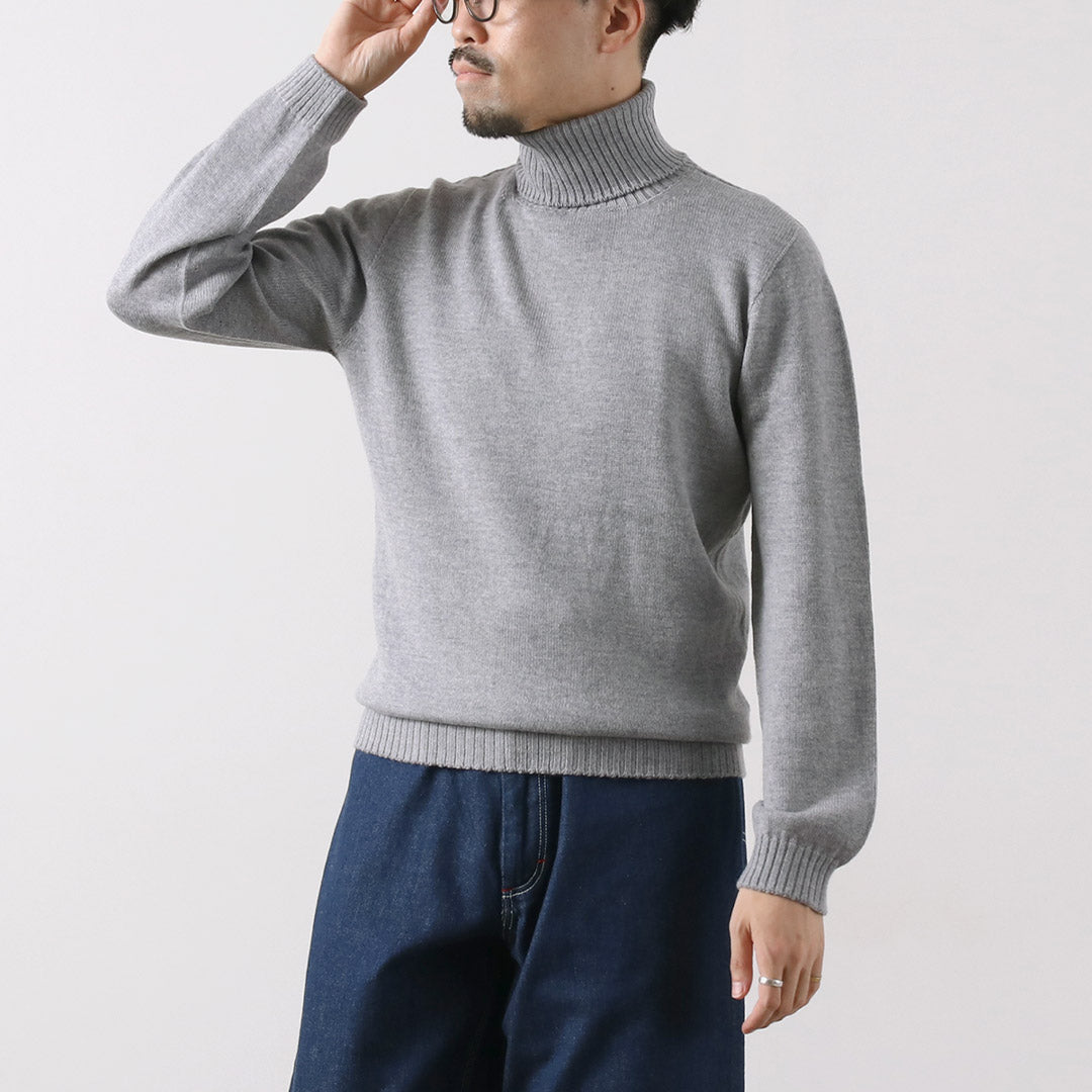 RINASCENTE / 7G Seamless Turtleneck Knit Italian Cashmere Wool