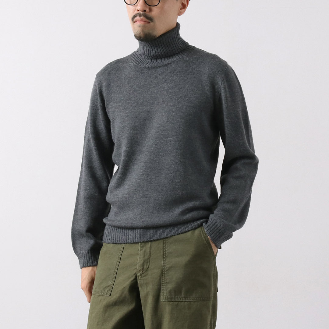 RINASCENTE / 7G Seamless Turtleneck Knit Italian Cashmere Wool
