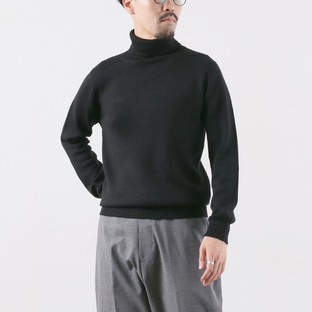 RINASCENTE / 7G Seamless Turtleneck Knit Italian Cashmere Wool