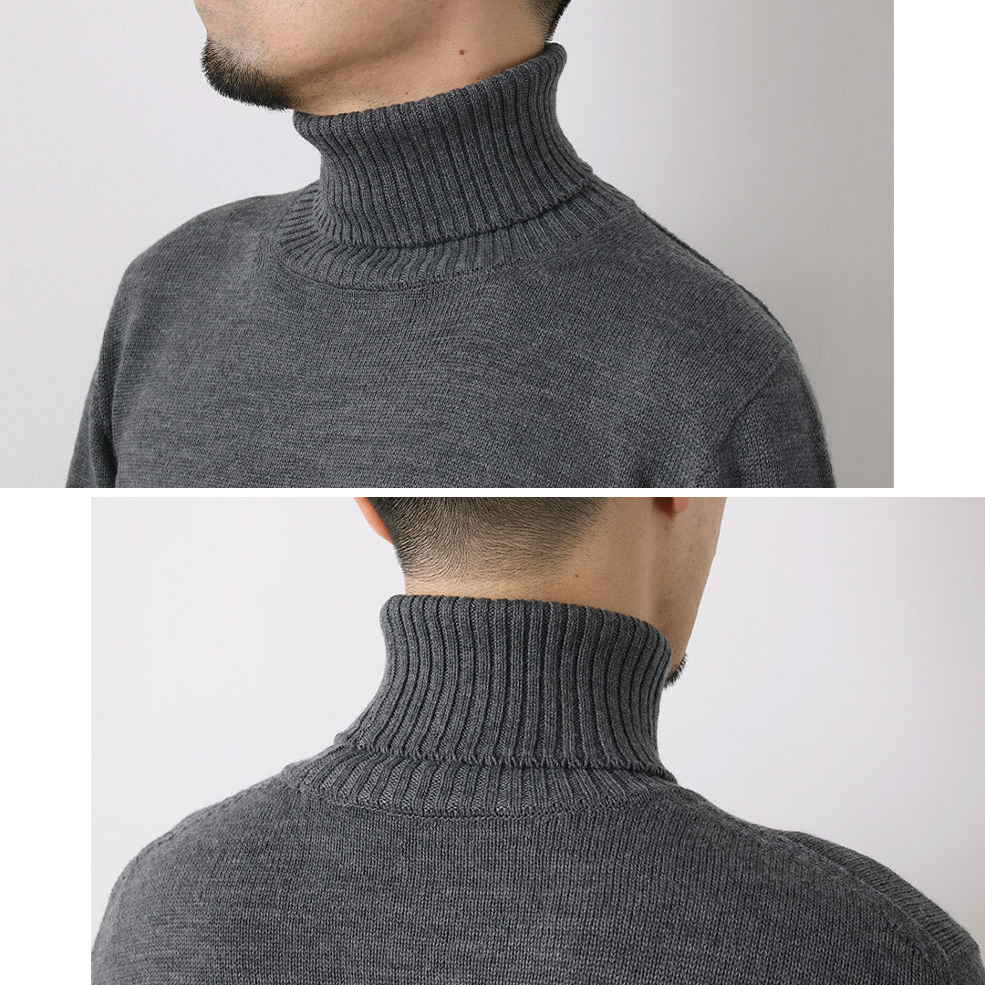 RINASCENTE / 7G Tejido de cuello alto de lana italiana Cash
