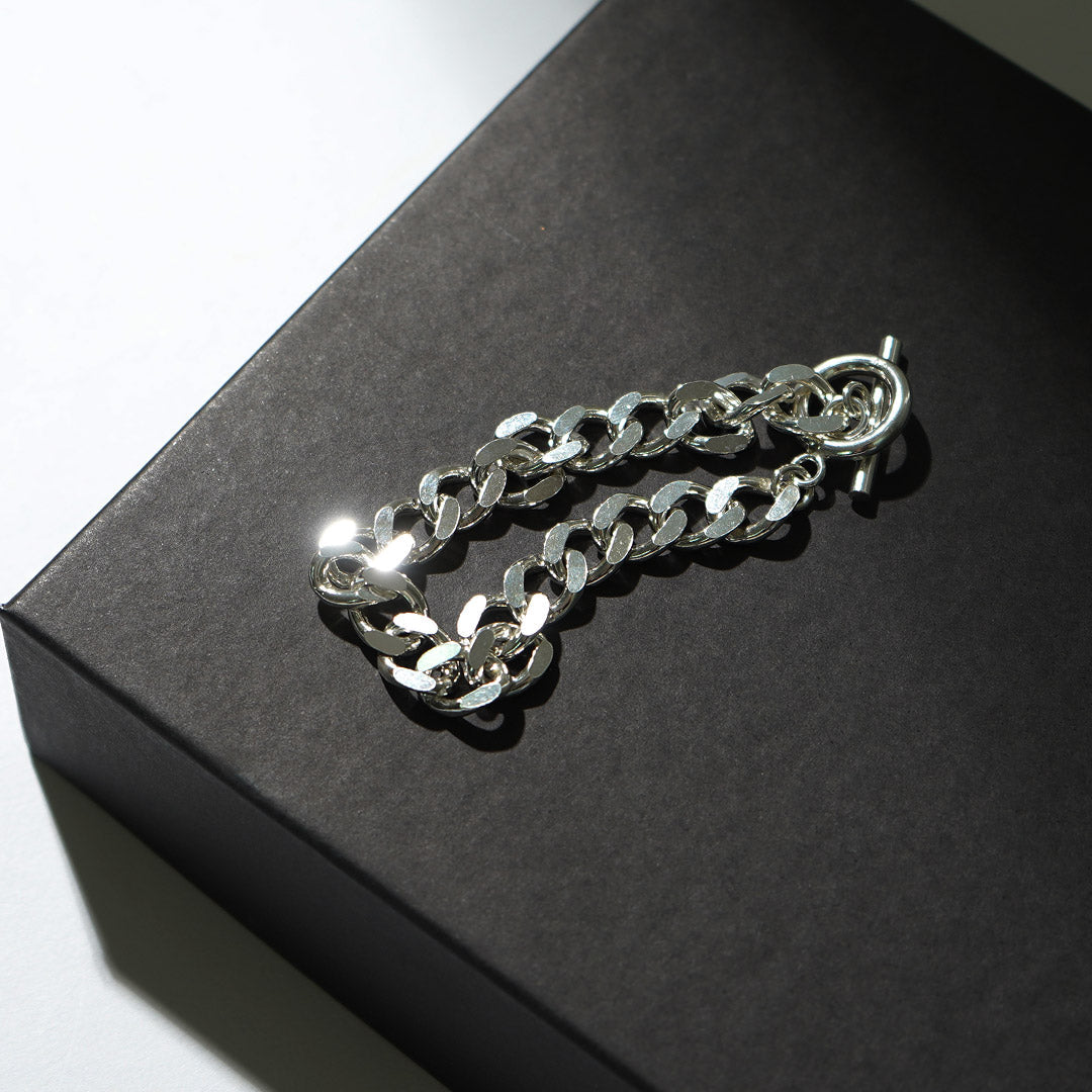 TMW / Sterling Silver Curve Chain Bracelet