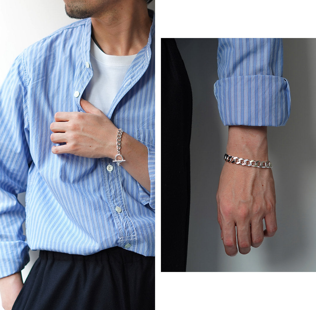 TMW / Sterling Silver Curve Chain Bracelet