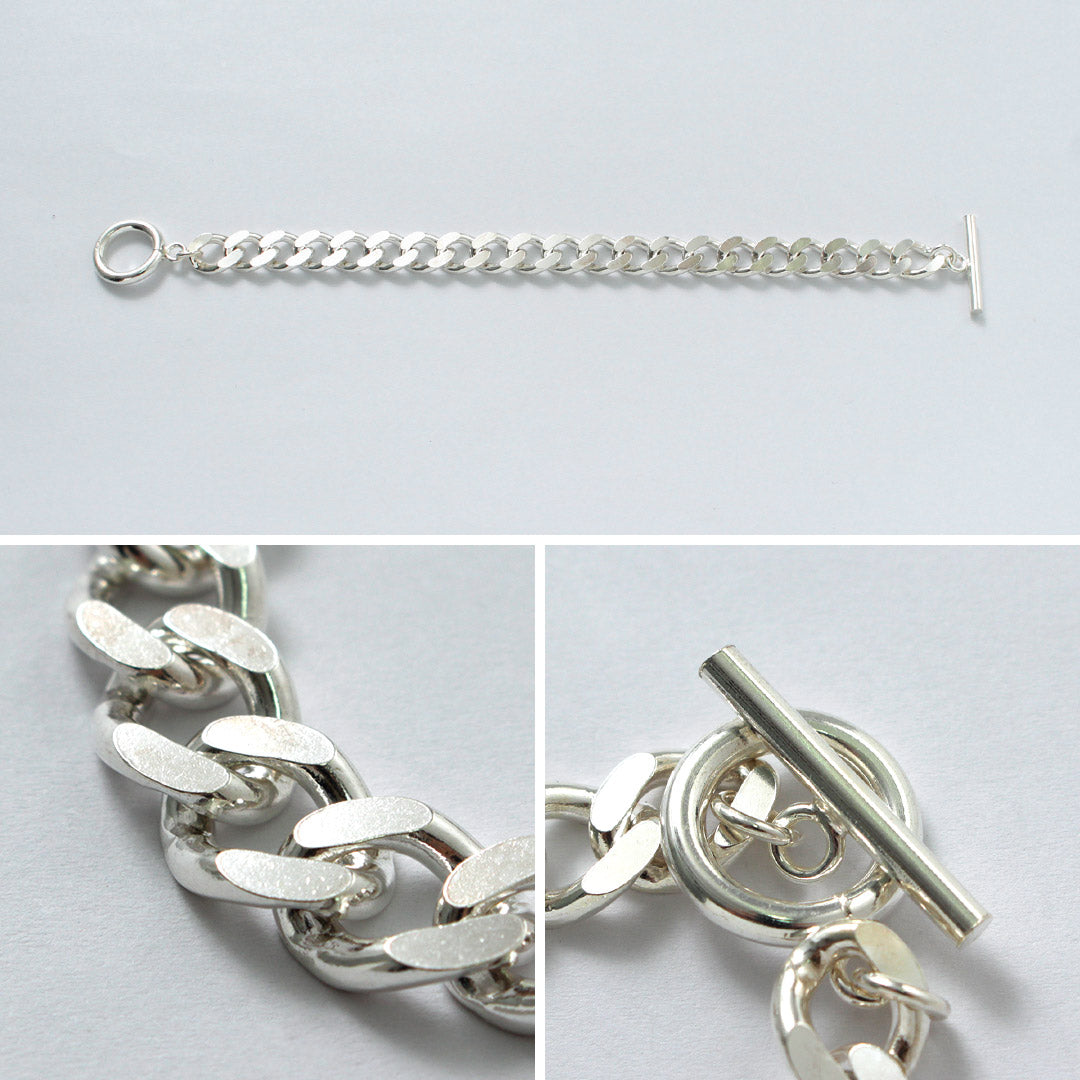 TMW / Sterling Silver Curve Chain Bracelet