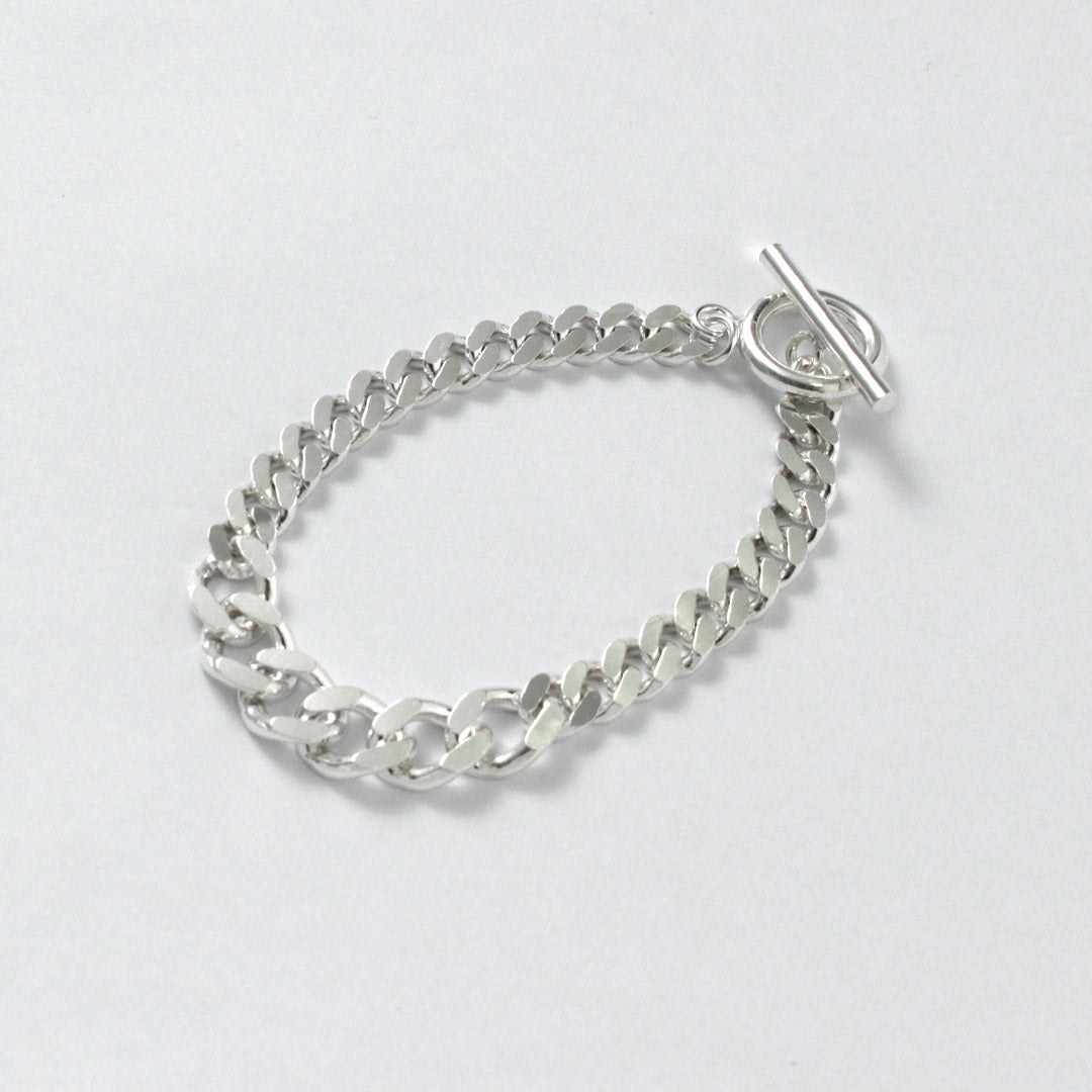 TMW / Sterling Silver Curve Chain Mixed Bracelet