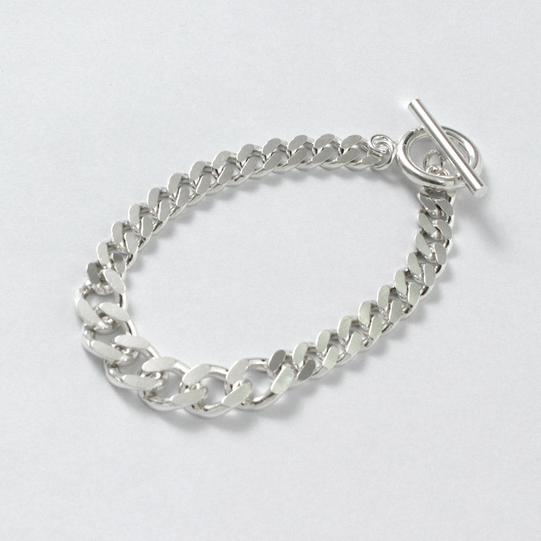 TMW / Sterling Silver Curve Chain Mixed Bracelet