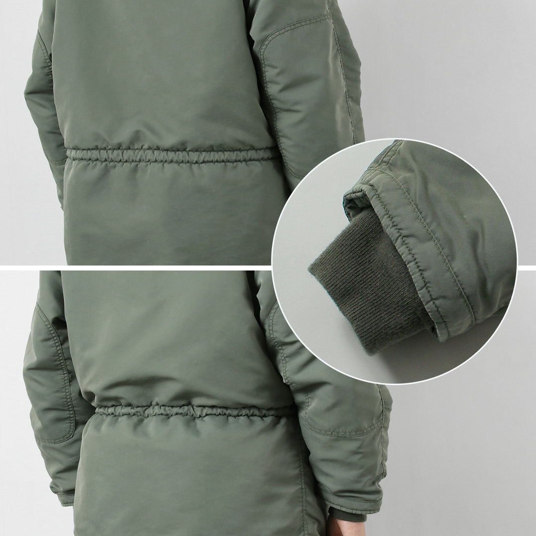 REMI RELIEF / Sergé de nylon recyclé N-3B Eco Fur