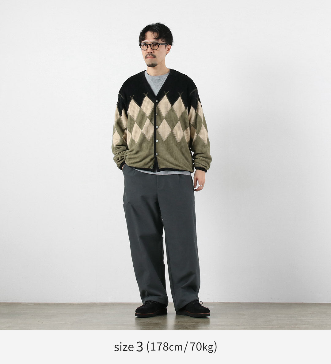 BASISBROEK / Whisken Moleskin 彈力褶皺休閒褲