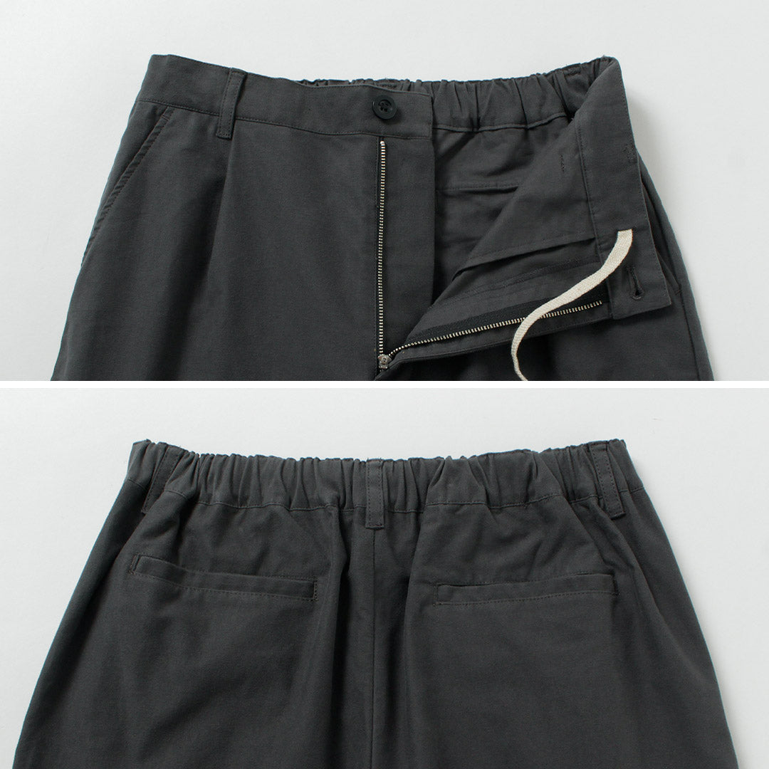 BASISBROEK / Whisken Moleskin 彈力褶皺休閒褲