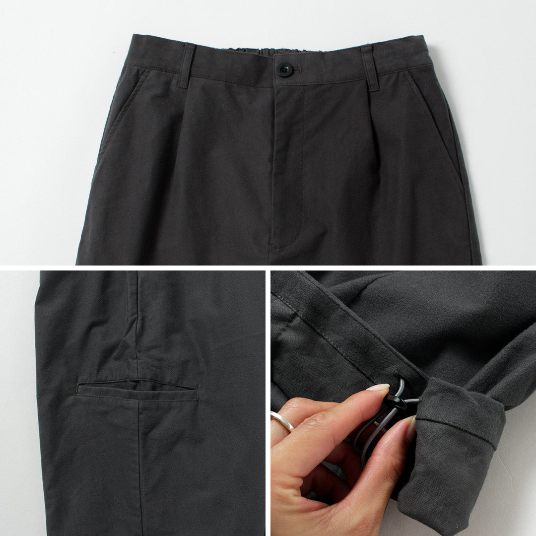 BASISBROEK / Whisken Moleskin 彈力褶皺休閒褲