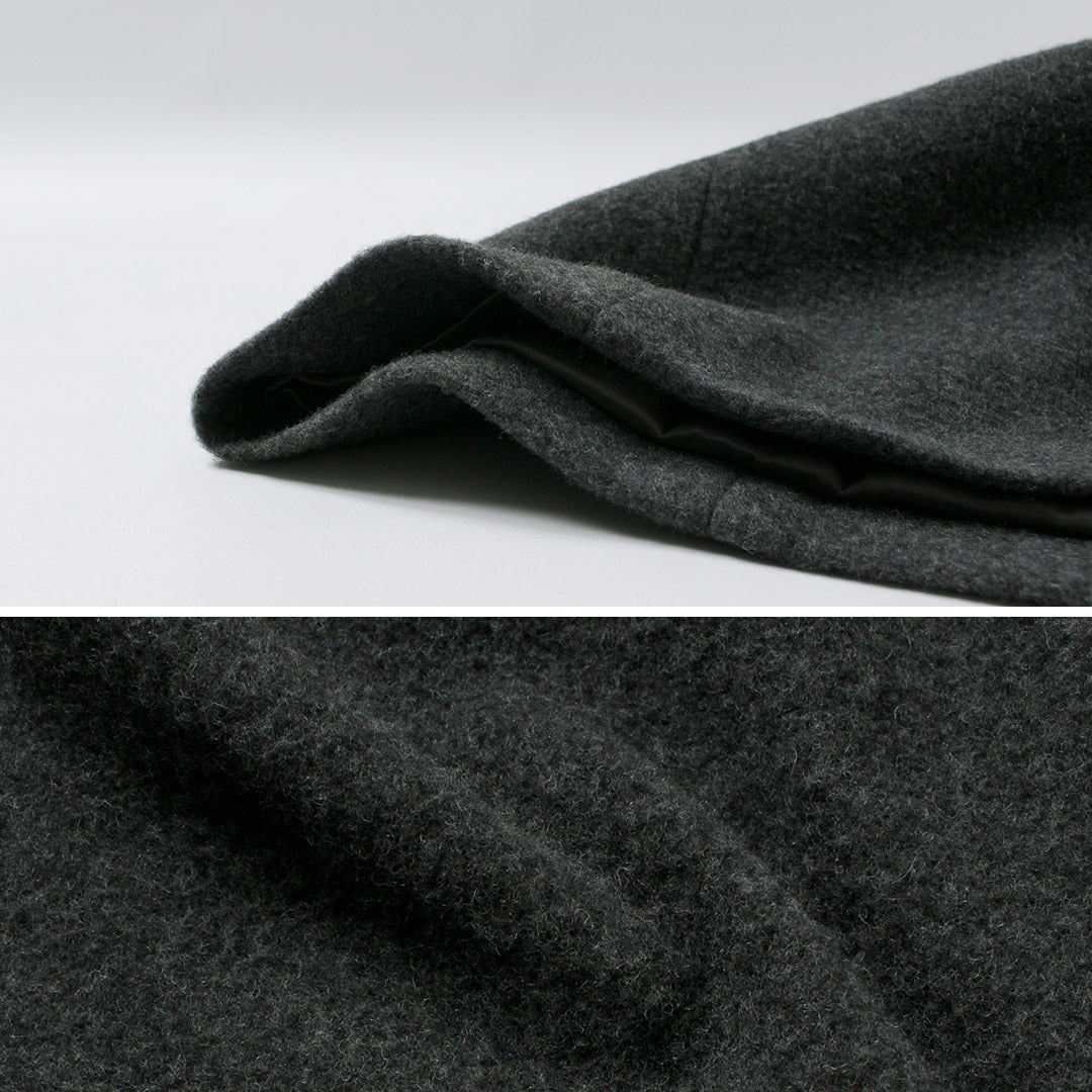 BASISBROEK / BALENN Wool-Nylon Flannel Chester Coat