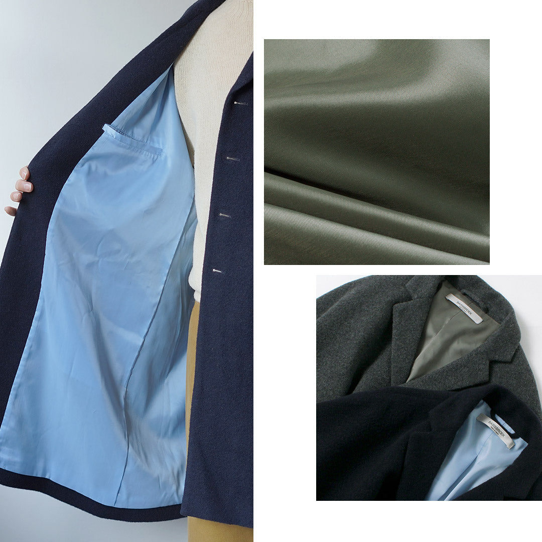 BASISBROEK / BALENN Wool-Nylon Flannel Chester Coat