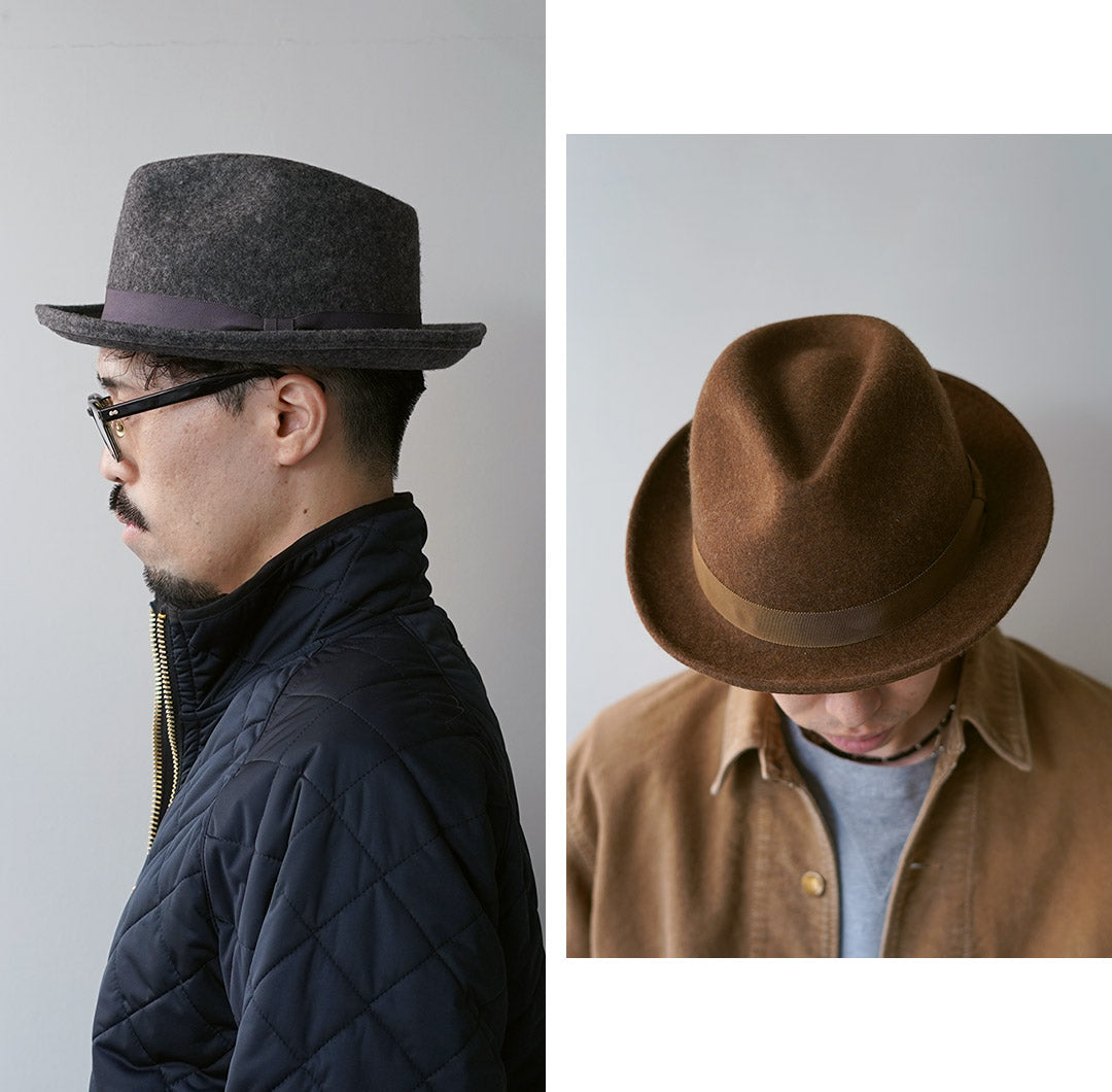 HIGHER / Felt Brim Fedora Hat