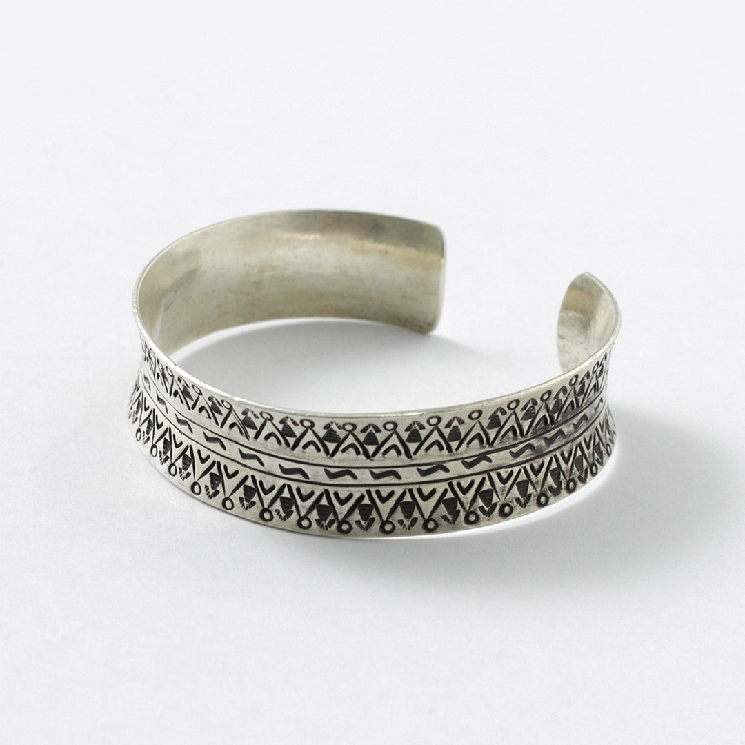 phaduA / Karen Silver Wide Bangle Mountain River