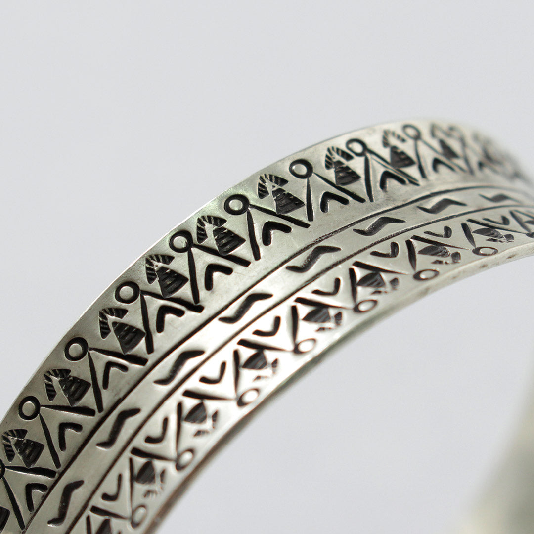 phaduA / Karen Silver Wide Bangle Mountain River
