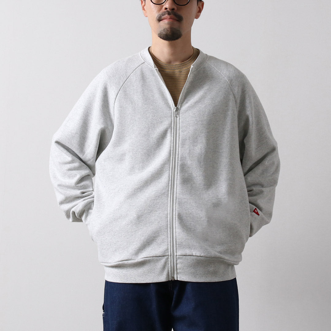 HEALTHKNIT / Classic Sweat Crew Zip Cardigan