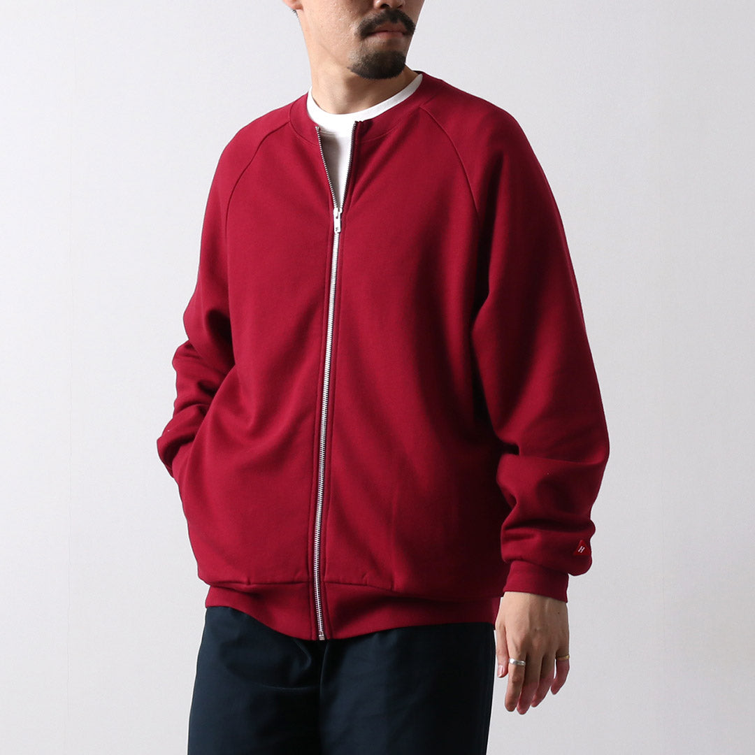 HEALTHKNIT / Classic Sweat Crew Zip Cardigan