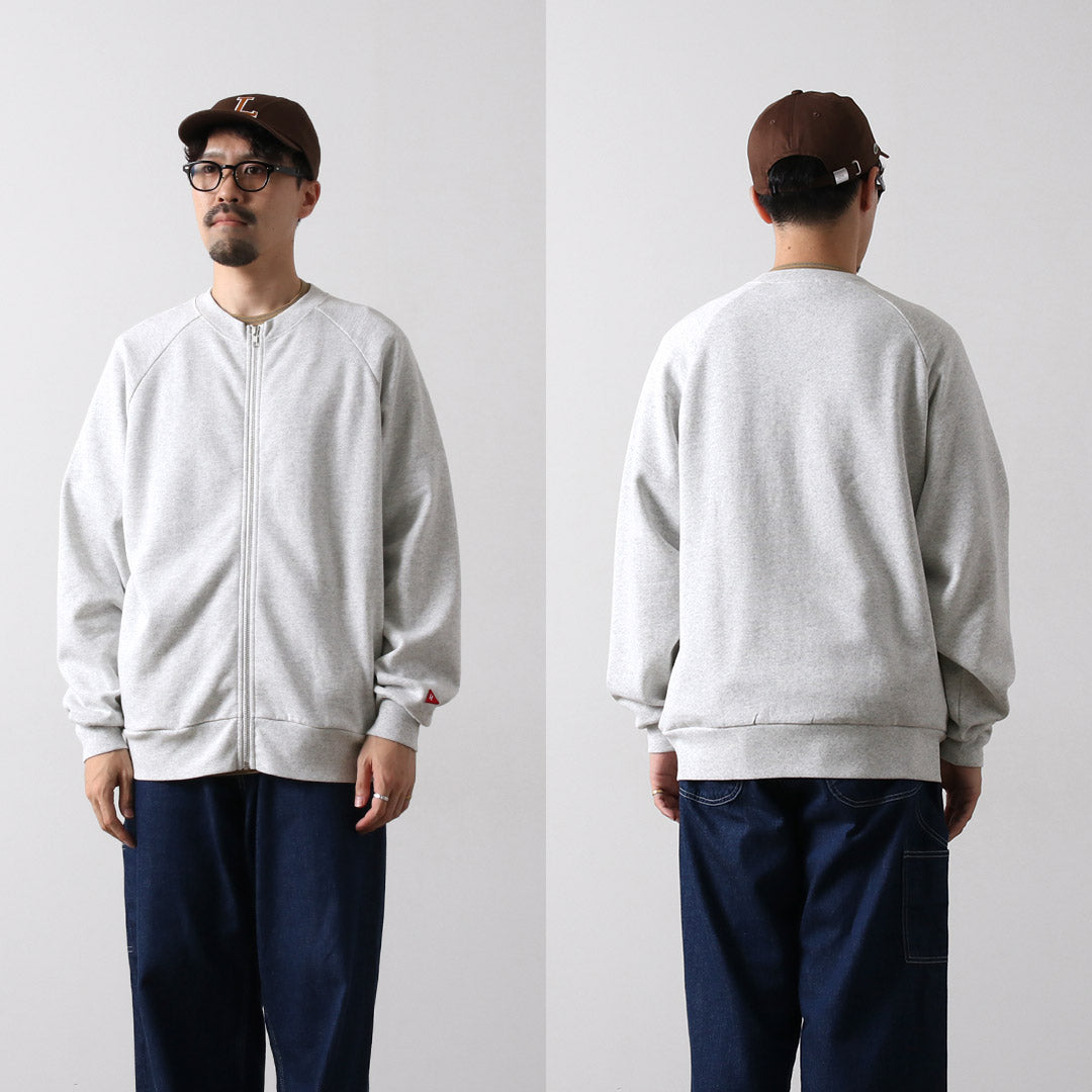 HEALTHKNIT / Classic Sweat Crew Zip Cardigan