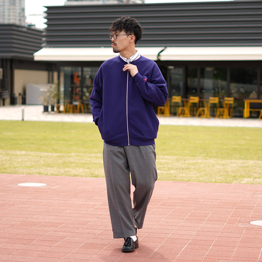 HEALTHKNIT / Classic Sweat Crew Zip Cardigan