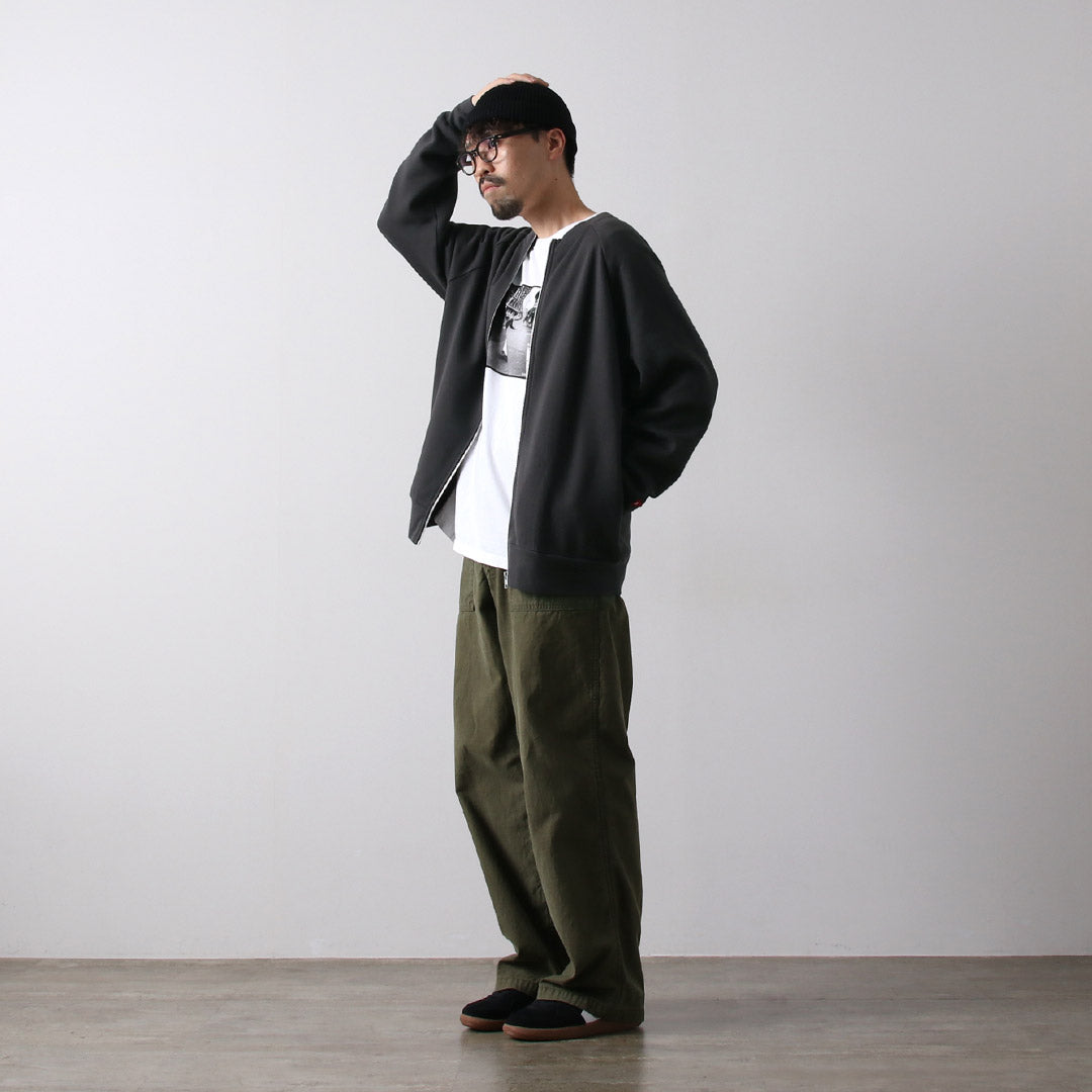 HEALTHKNIT / Classic Sweat Crew Zip Cardigan
