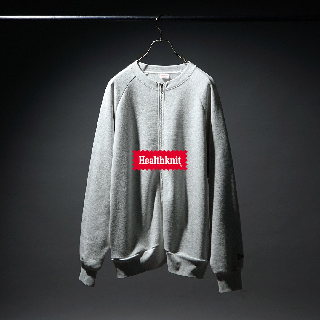 HEALTHKNIT / Classic Sweat Crew Zip Cardigan