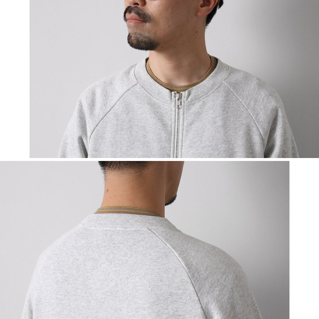 HEALTHKNIT / Classic Sweat Crew Zip Cardigan