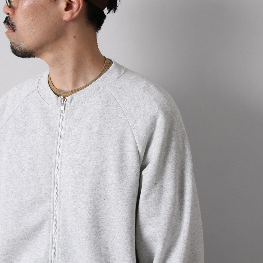 HEALTHKNIT / Classic Sweat Crew Zip Cardigan