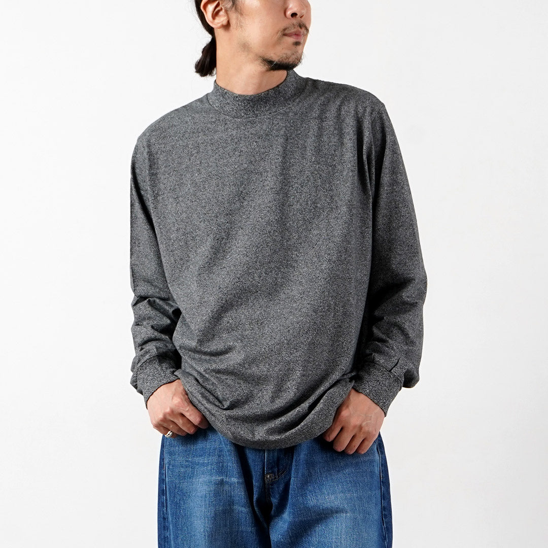 HEALTHKNIT / Camiseta de algodón de manga larga con cuello falso