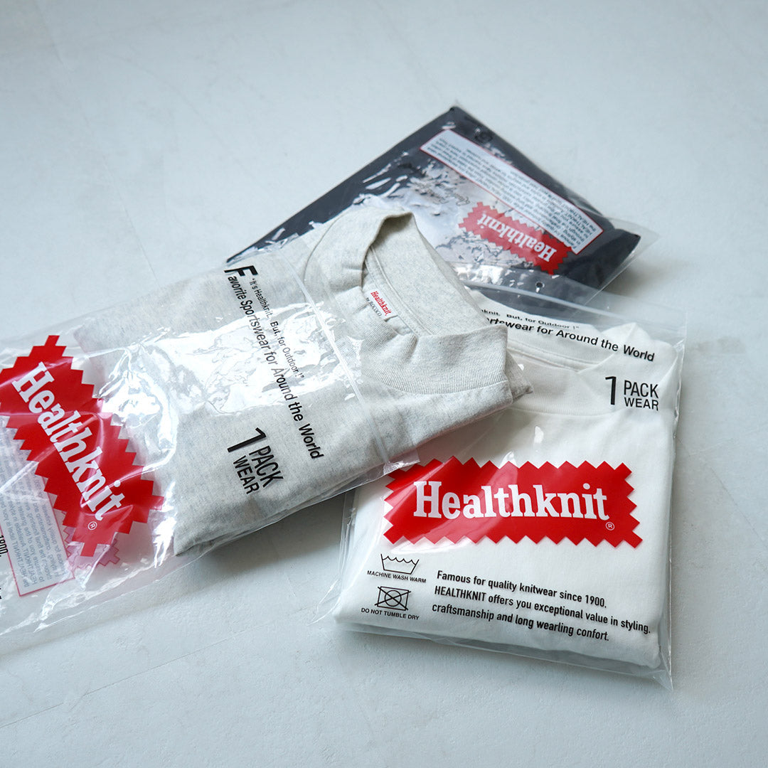 HEALTHKNIT / T-shirt à manches longues et col montant en coton US