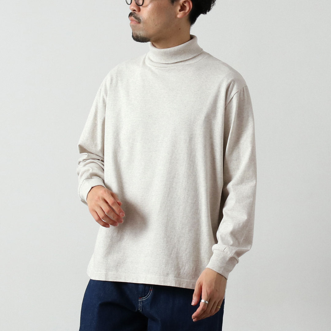 HEALTHKNIT / US Cotton Long Sleeve Turtleneck T-Shirt