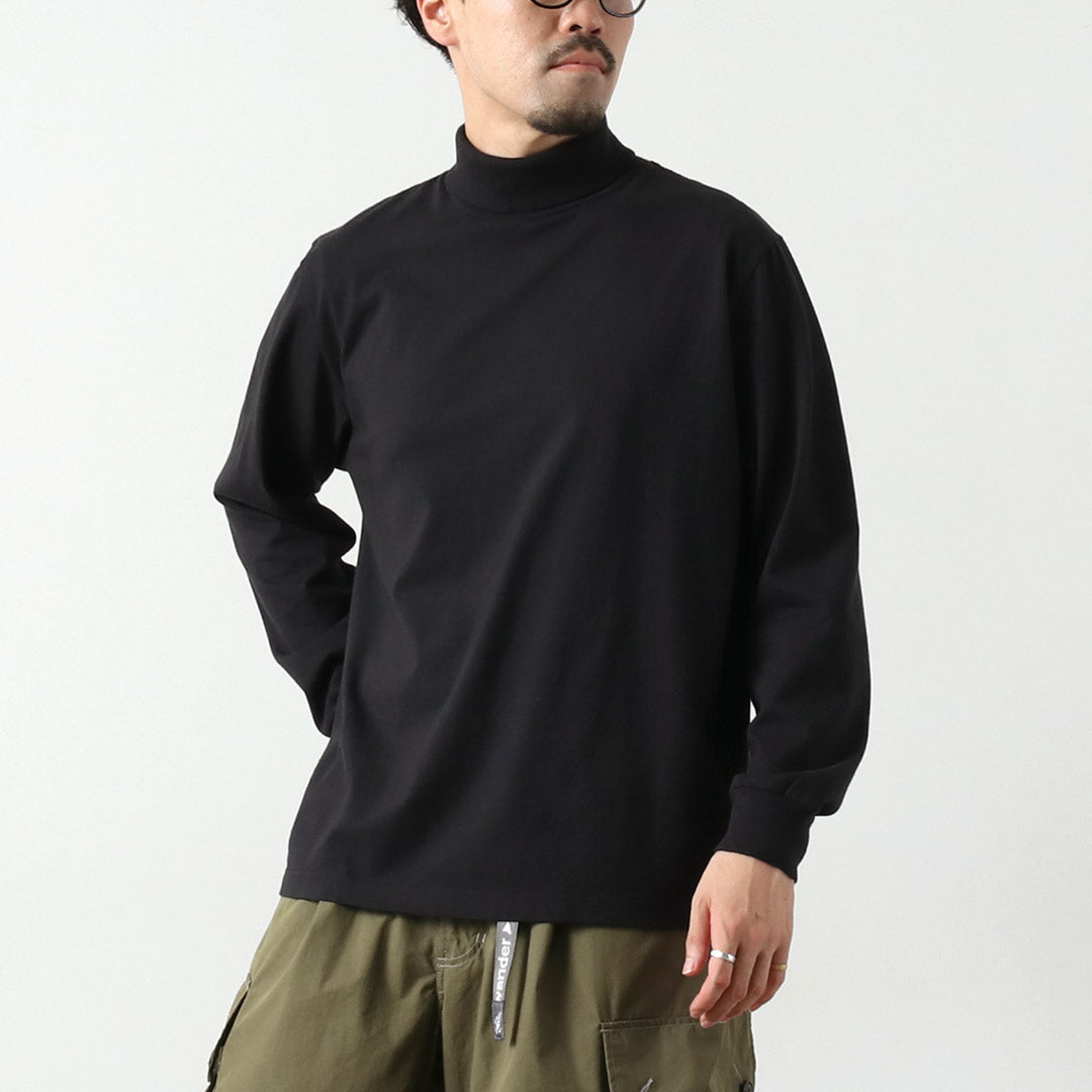 HEALTHKNIT / US Cotton Long Sleeve Turtleneck T-Shirt