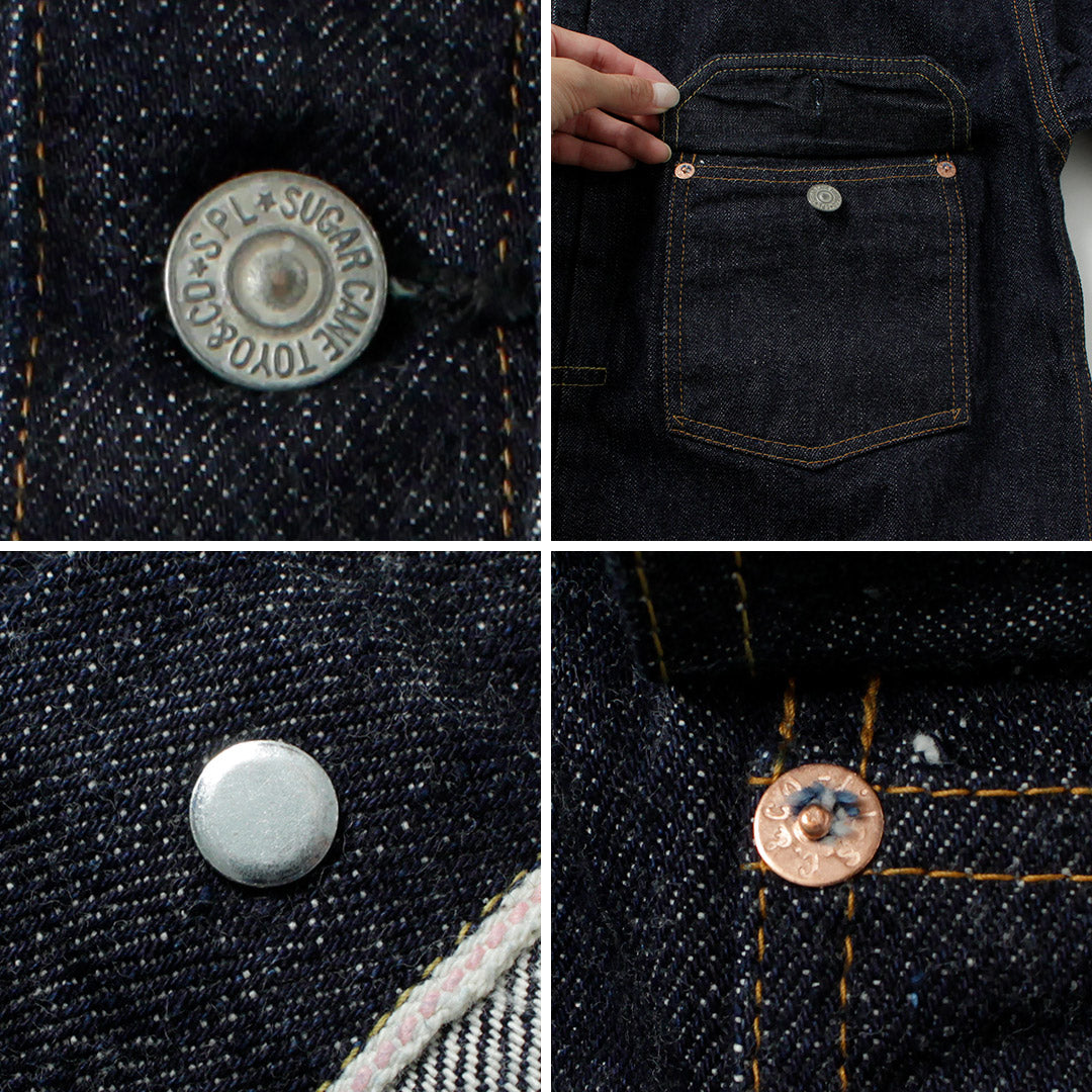 ★SUGAR CANE / 13.5 盎司牛仔布第 1 型 G-Jun 后开叉 1936 型号
