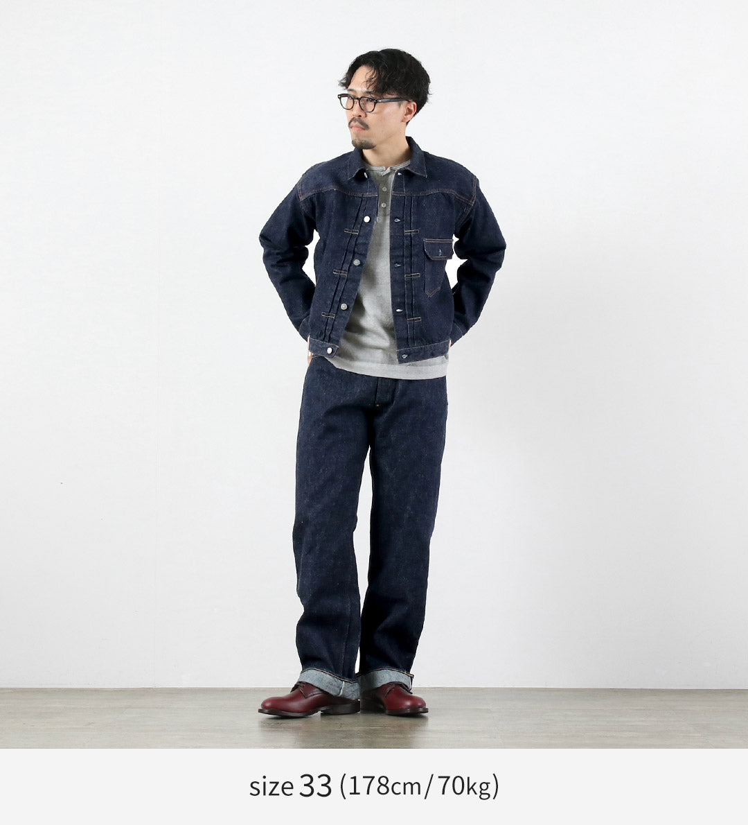 CANNE À SUCRE / Salopette taille en denim 13oz Modèle 2025