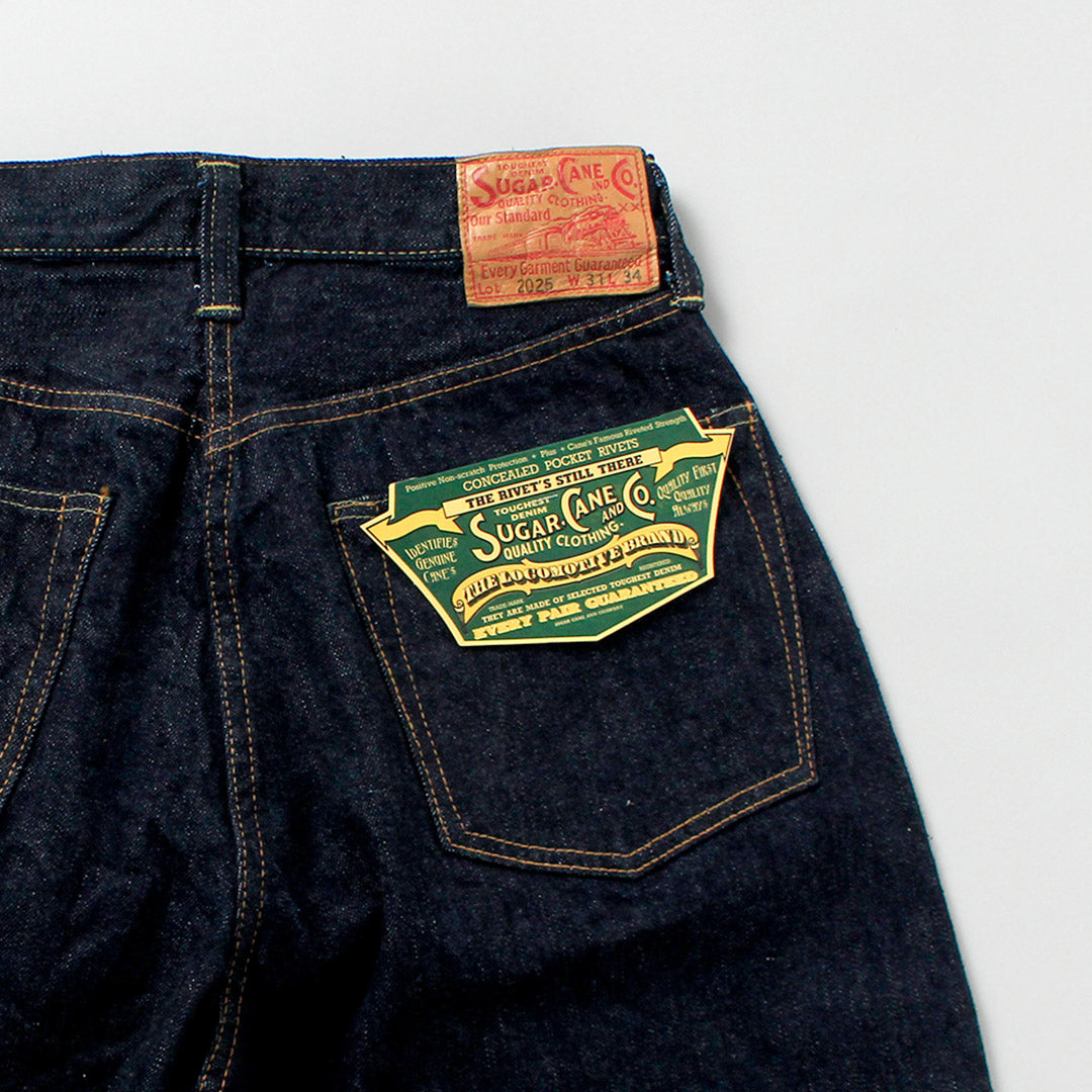 CANNE À SUCRE / Salopette taille en denim 13oz Modèle 2025