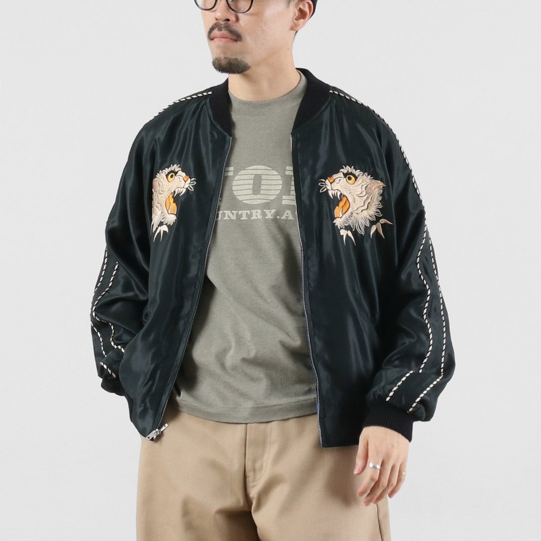 TAILOR TOYO / Satin Embroidered Souvenir Jacket